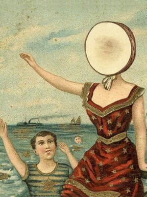 in the aeroplane over the sea