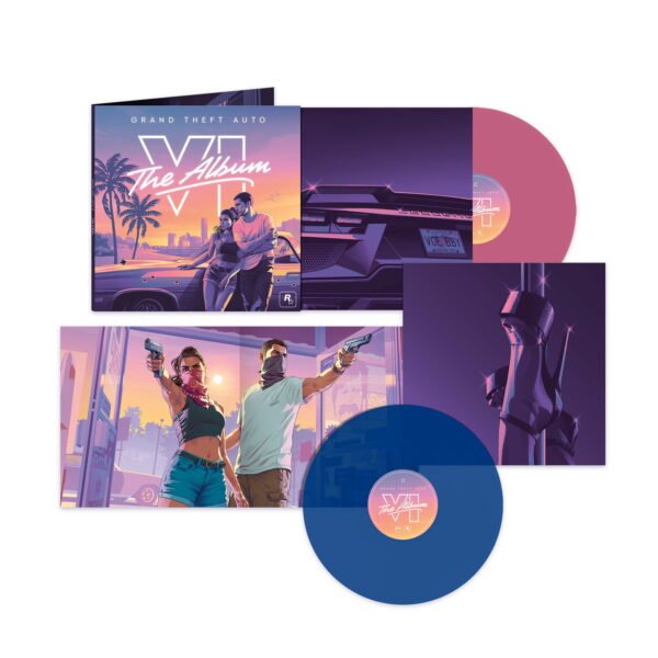 0075678576379.jpg Grand Theft Auto VI: The Album - Vinyl Clear Pink / Clear Blue Vinyl edition